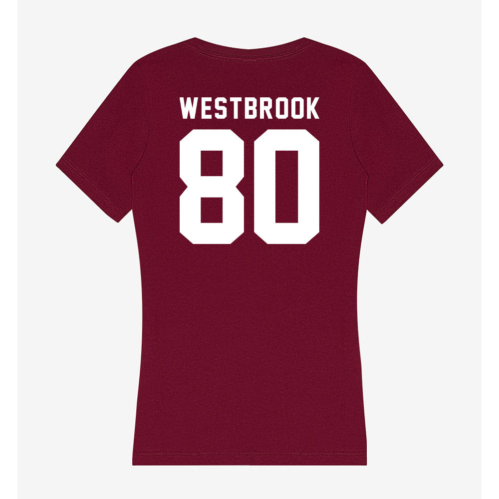 WSU - NCAA Football : Noah Westbrook - Women's V-Neck T-Shirt-1