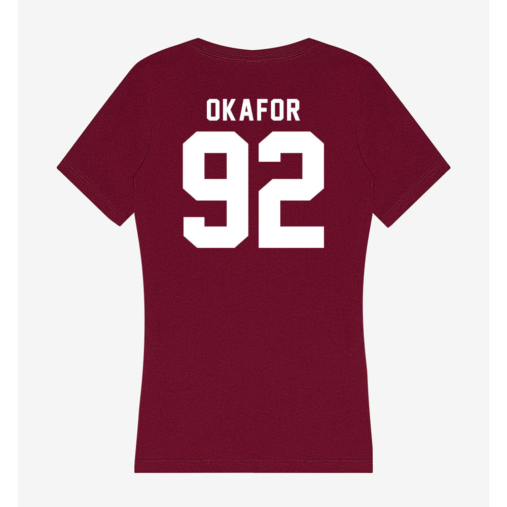 WSU - NCAA Football : Ike Okafor - Women's V-Neck T-Shirt-1