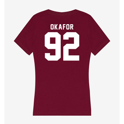 WSU - NCAA Football : Ike Okafor - Women's V-Neck T-Shirt-1