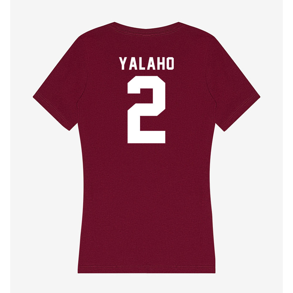 WSU - NCAA Men's Basketball : Eemeli Yalaho - Women's V-Neck T-Shirt-1