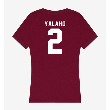 WSU - NCAA Men's Basketball : Eemeli Yalaho - Women's V-Neck T-Shirt-1