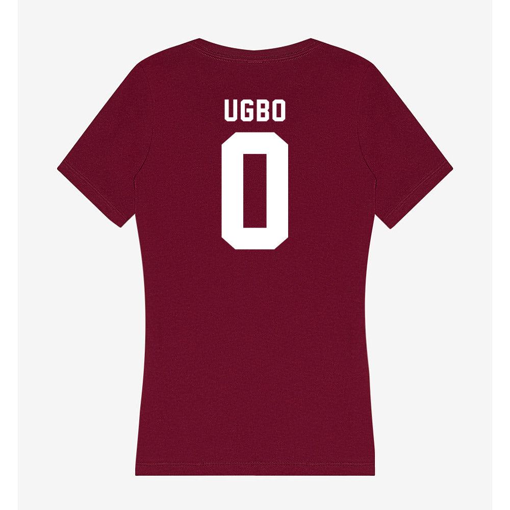 WSU - NCAA Men's Basketball : Emmanuel Ugbo - Women's V-Neck T-Shirt-1