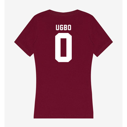 WSU - NCAA Men's Basketball : Emmanuel Ugbo - Women's V-Neck T-Shirt-1