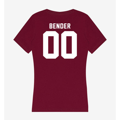 WSU - NCAA Football : Oliver Bender - Women's V-Neck T-Shirt-1