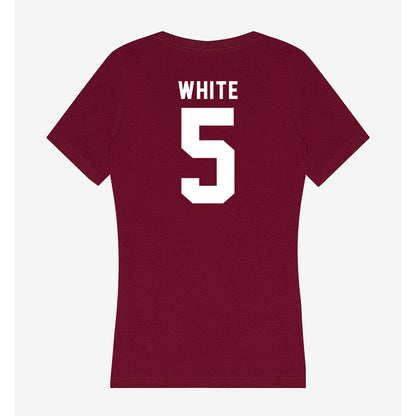 WSU - NCAA Women's Volleyball : Naomi White - Women's V-Neck T-Shirt-1