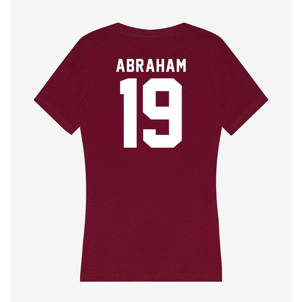 WSU - NCAA Women's Basketball : Charlotte Abraham - Women's V-Neck T-Shirt-1