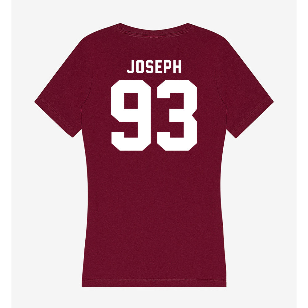 WSU - NCAA Football : JaVon Joseph - Women's V-Neck T-Shirt-1