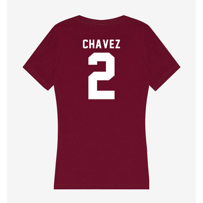 WSU - NCAA Baseball : Dane Chavez - Women's V-Neck T-Shirt-1