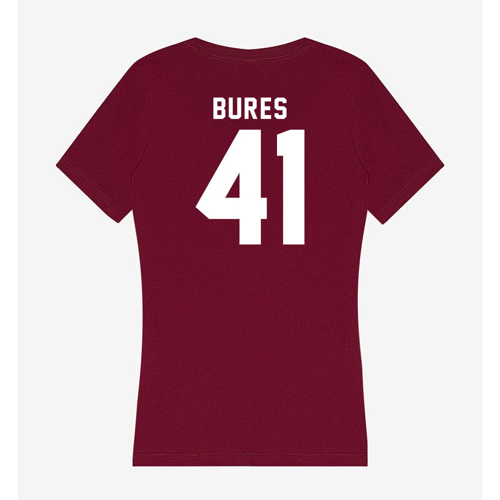 WSU - NCAA Football : Sean Bures - Women's V-Neck T-Shirt-1