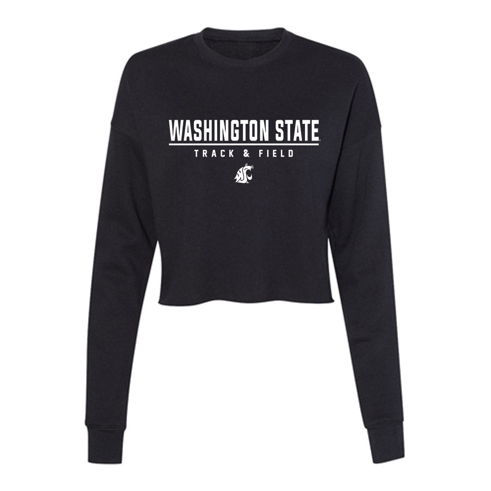 WSU - NCAA Women's Track & Field : Sarah Kovich - Women's Cropped Crew Fleece-0