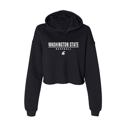 WSU - NCAA Baseball : Lleyton Daily - Women's Crop Fleece Hoodie-0