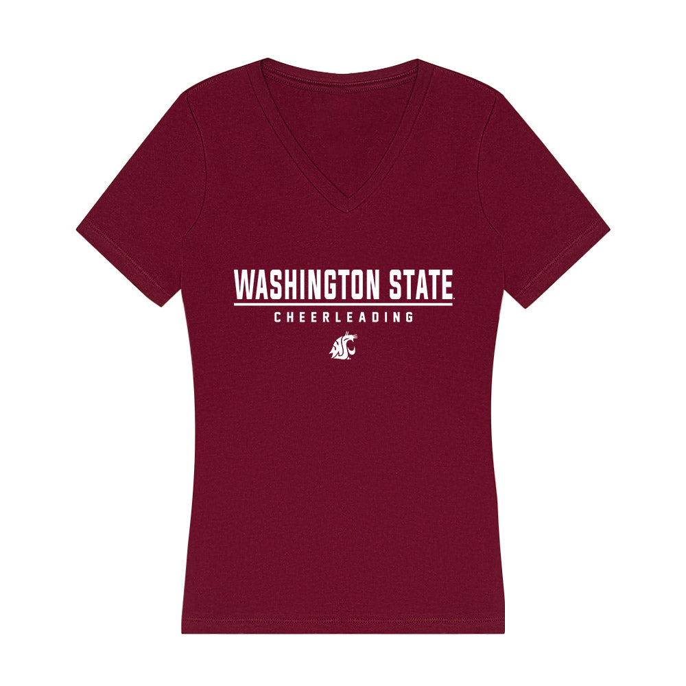WSU - NCAA Cheerleading : Londyn Steckman - Women's V-Neck T-Shirt-0