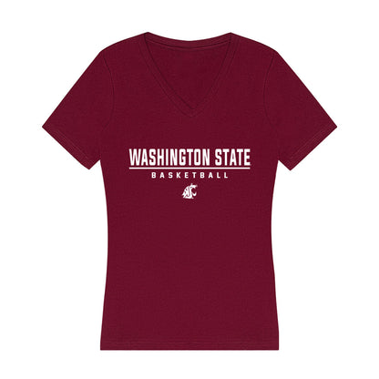 WSU - NCAA Women's Basketball : Tanja Valancic - Women's V-Neck T-Shirt-0