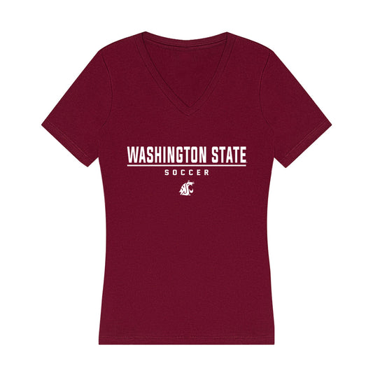 WSU - NCAA Women's Soccer : Rhen Ericson - Women's V-Neck T-Shirt-0