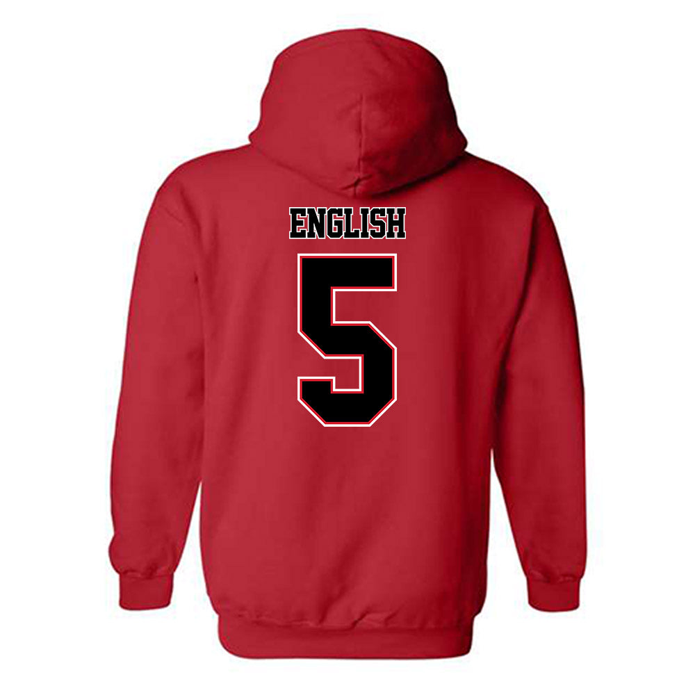 WSSU - NCAA Men's Basketball : Ethan English - Hooded Sweatshirt-1