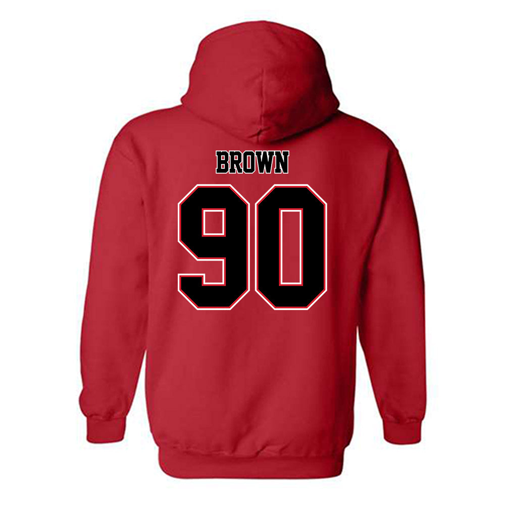 WSSU - NCAA Football : Christopher Brown - Hooded Sweatshirt-1