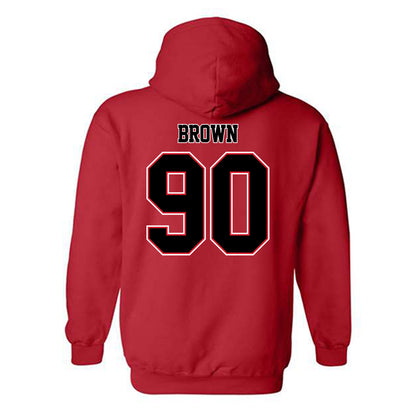 WSSU - NCAA Football : Christopher Brown - Hooded Sweatshirt-1