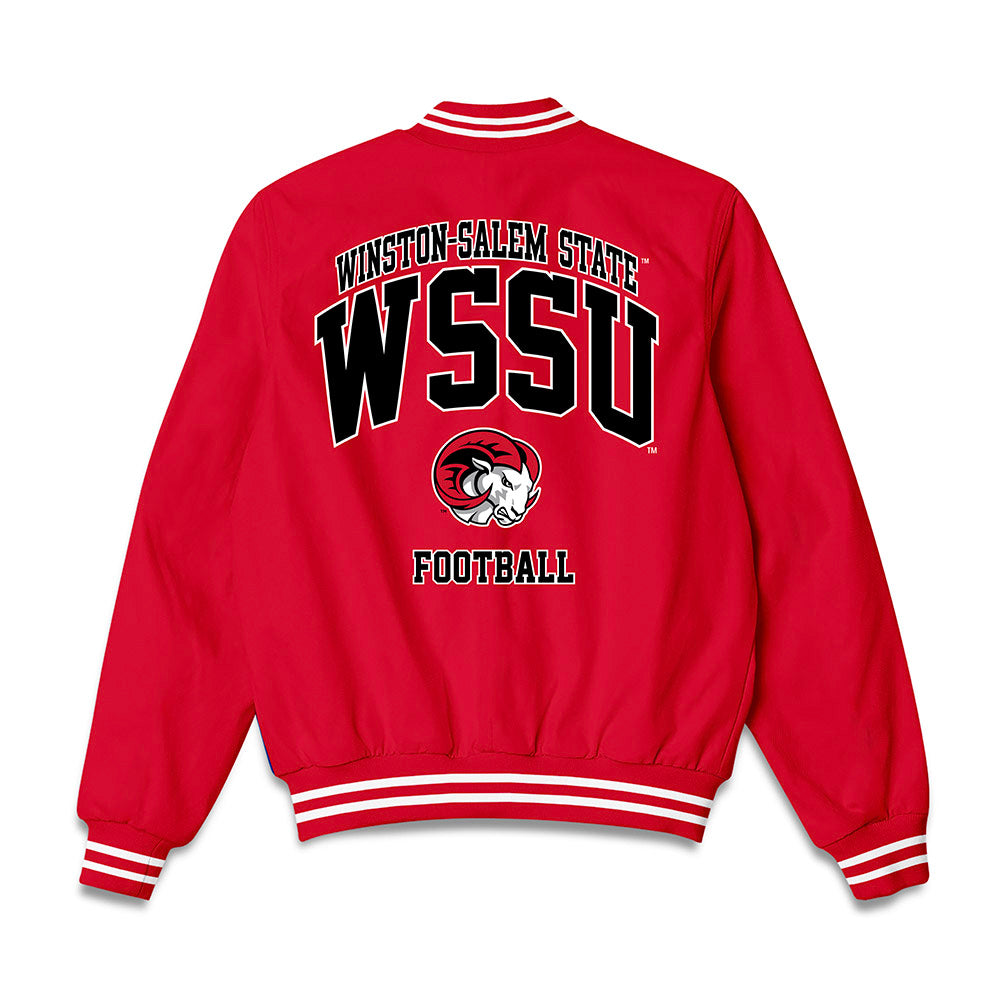 WSSU - NCAA Football : Noah Morris - Bomber Jacket-1