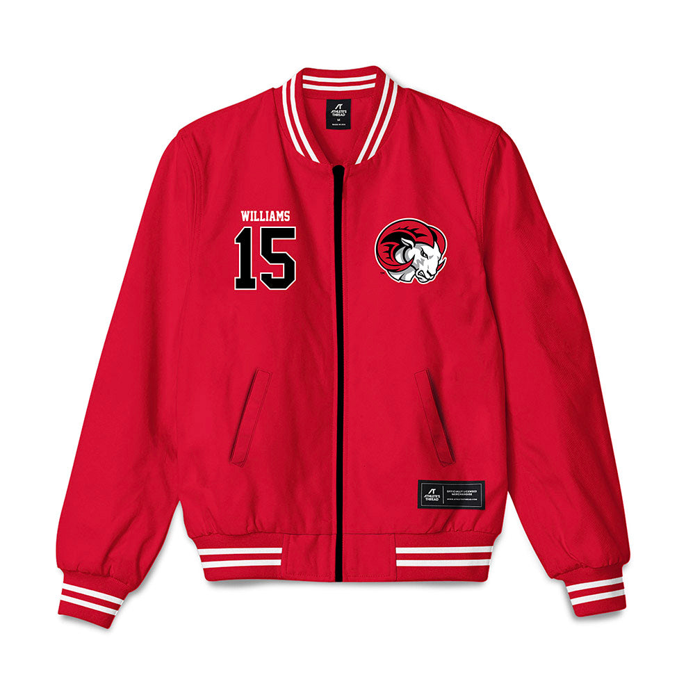 WSSU - NCAA Women's Basketball : Chloe Williams - Bomber Jacket-0