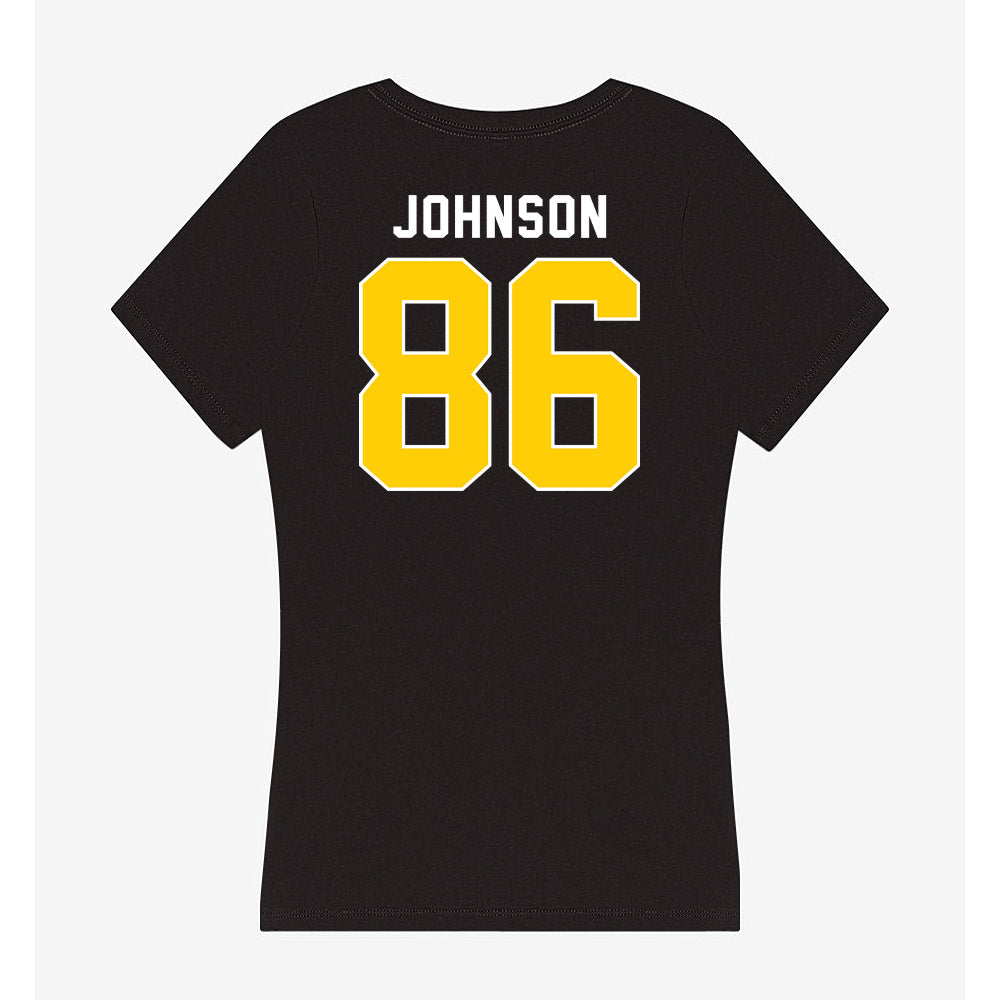 Iowa - NCAA Football : Eli Johnson - Women's V-Neck T-Shirt-1