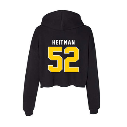 Iowa - NCAA Baseball : Nick Heitman - Women's Crop Fleece Hoodie-1