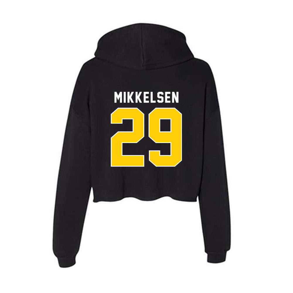 Iowa - NCAA Baseball : Ty Mikkelsen - Women's Crop Fleece Hoodie-1