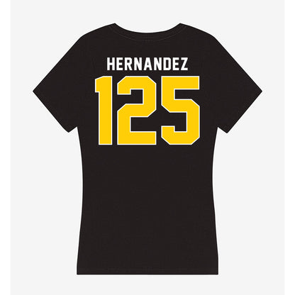 Iowa - NCAA Wrestling : Keyan Hernandez - Women's V-Neck T-Shirt-1