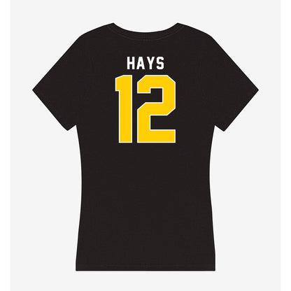 Iowa - NCAA Women's Basketball : Layla Hays - Women's V-Neck T-Shirt-1