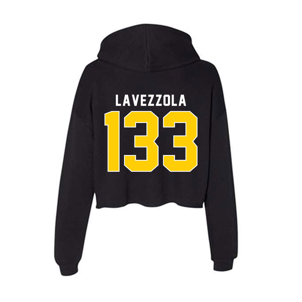 Iowa - NCAA Men's Wrestling : Anthony Lavezzola - Women's Crop Fleece Hoodie-1