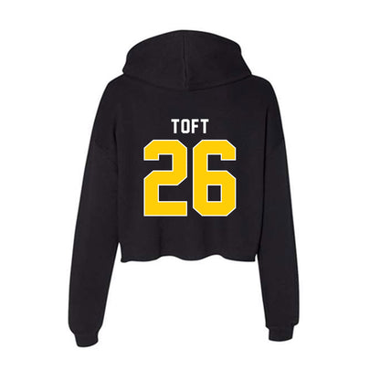 Iowa - NCAA Baseball : Ben Toft - Women's Crop Fleece Hoodie-1