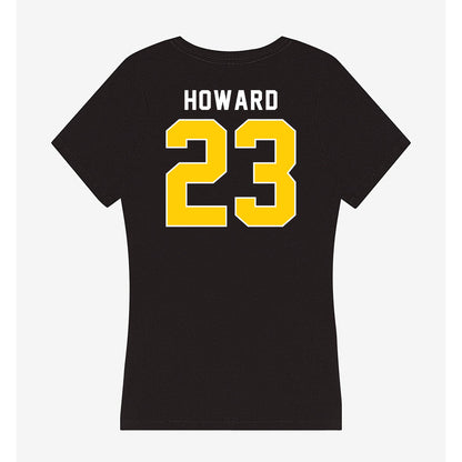 Iowa - NCAA Men's Basketball : Isaia Howard - Women's V-Neck T-Shirt-1
