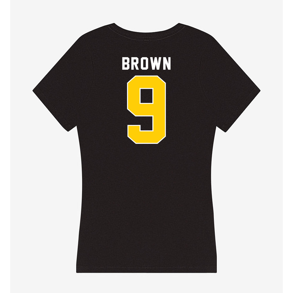 Iowa - NCAA Football : Hank Brown - Women's V-Neck T-Shirt-1