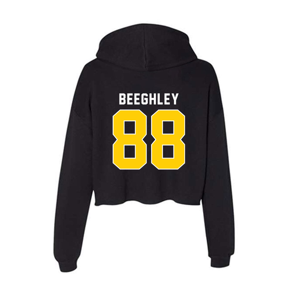 Iowa - NCAA Football : Lance Beeghley - Women's Crop Fleece Hoodie-1