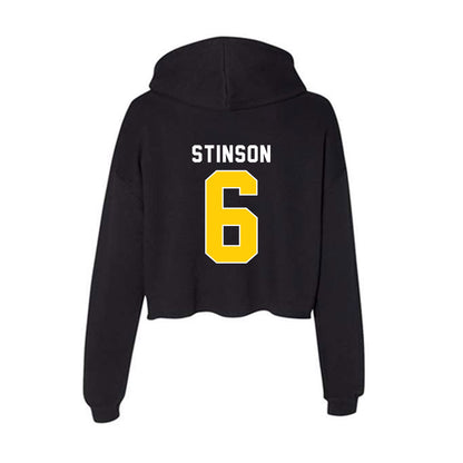 Iowa - NCAA Football : Xavier Stinson - Women's Crop Fleece Hoodie-1