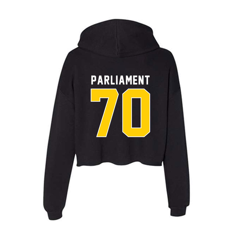 Iowa - NCAA Football : Hudson Parliament - Women's Crop Fleece Hoodie-1
