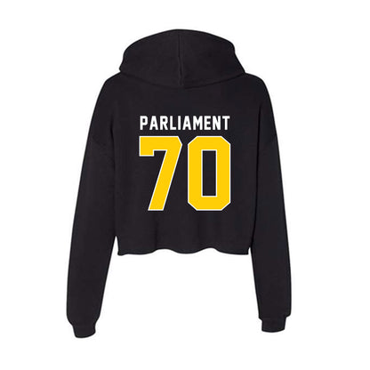 Iowa - NCAA Football : Hudson Parliament - Women's Crop Fleece Hoodie-1