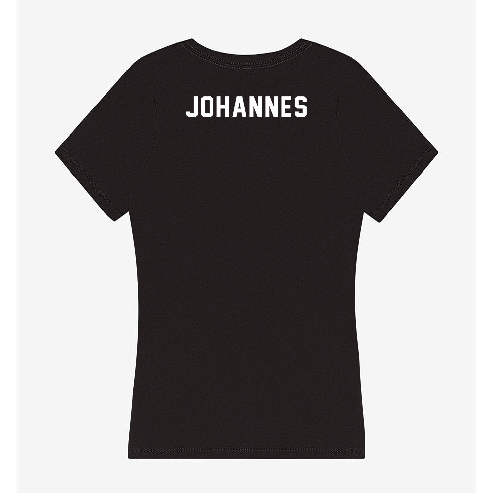 Iowa - NCAA Men's Track & Field : Jackson Johannes - Women's V-Neck T-Shirt-1