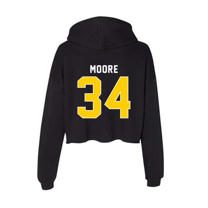 Iowa - NCAA Baseball : Cole Moore - Women's Crop Fleece Hoodie-1