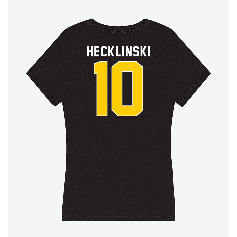 Iowa - NCAA Football : Jeremy Hecklinski - Women's V-Neck T-Shirt-1