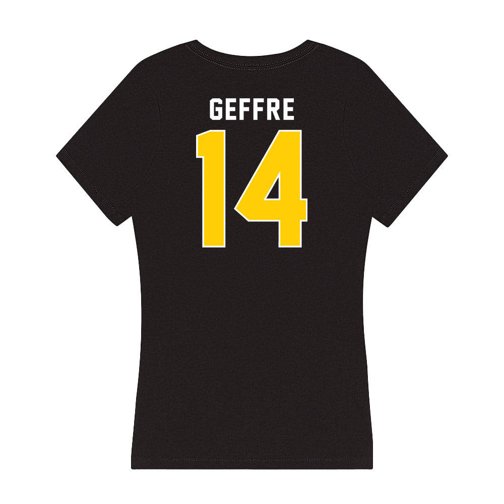 Iowa - NCAA Baseball : Carter Geffre - Women's V-Neck T-Shirt-1