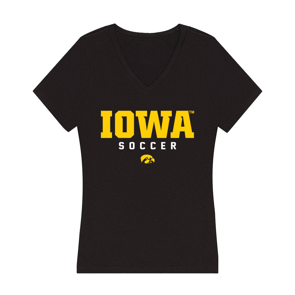 Iowa - NCAA Women's Soccer : Abby Warner - Classic Shersey Women's V-Neck T-Shirt-0