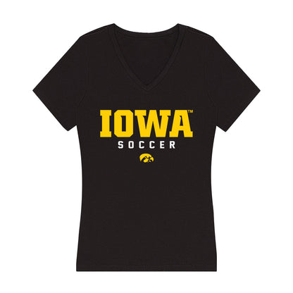 Iowa - NCAA Women's Soccer : Abby Warner - Classic Shersey Women's V-Neck T-Shirt-0