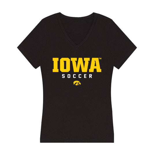 Iowa - NCAA Women's Soccer : Abby Warner - Classic Shersey Women's V-Neck T-Shirt-0