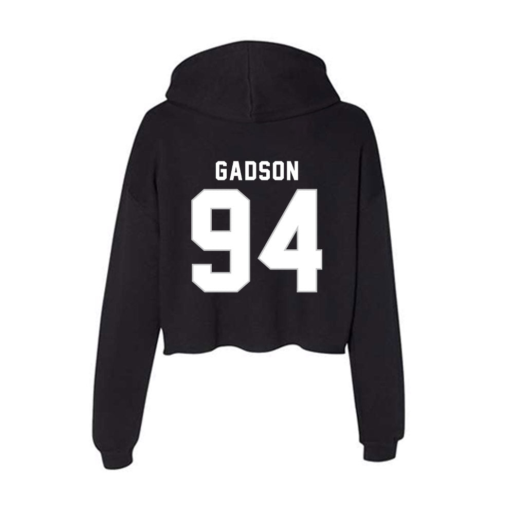 Kentucky - NCAA Football : Tavion Gadson - Women's Crop Fleece Hoodie-1