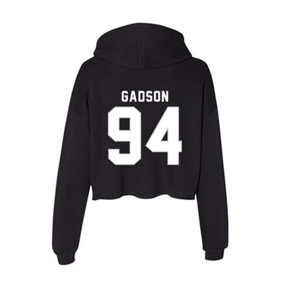 Kentucky - NCAA Football : Tavion Gadson - Women's Crop Fleece Hoodie-1