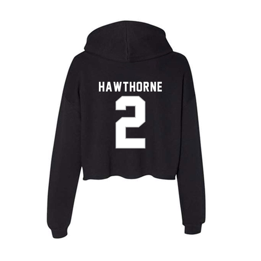 Kentucky - NCAA Men's Basketball : Braydon Hawthorne - Women's Crop Fleece Hooded Sweatshirt-1