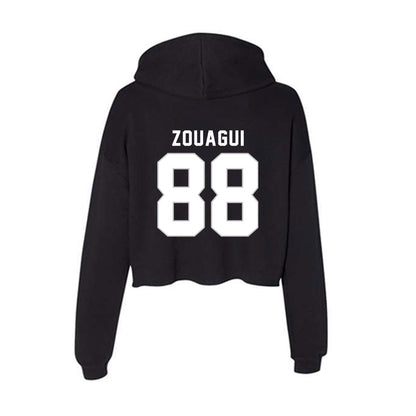 Kentucky - NCAA Football : Adam Zouagui - Women's Crop Fleece Hoodie-1