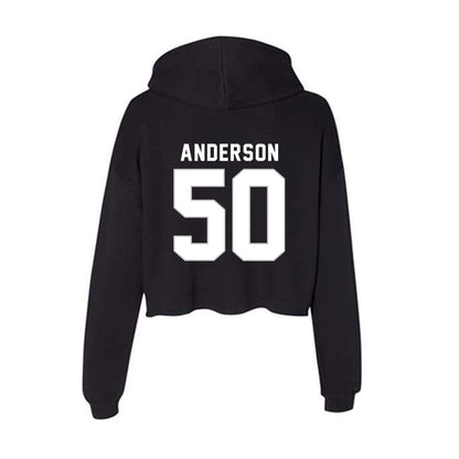 Kentucky - NCAA Football : Max Anderson - Women's Crop Fleece Hooded Sweatshirt-1