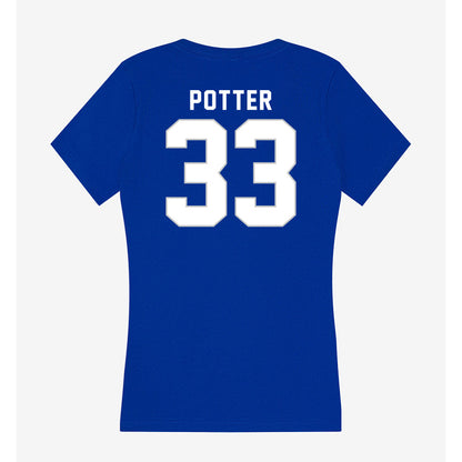 Kentucky - NCAA Men's Basketball : Reece Potter - Women's V-Neck T-Shirt-1