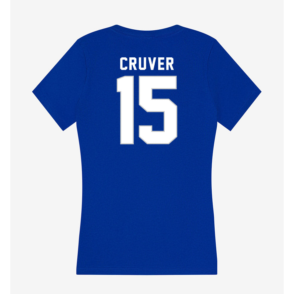 Kentucky - NCAA Football : Carson Cruver - Women's V-Neck T-Shirt-1